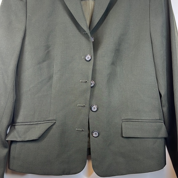 J.Crew Women's Grey 5 Buttons 100% Wool Blazer Size 8 - Picture 3 of 6